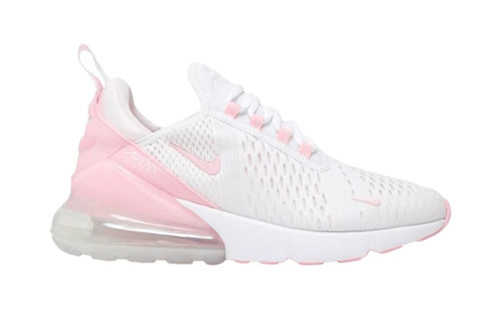 NWOB NIKE Air Max 270 'White Soft Pink' Running Shoes Size 11